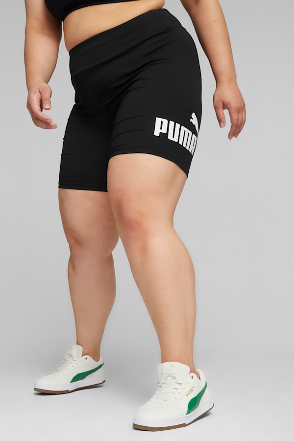 Essentials Logo Women's Short Leggings, Puma Black, extralarge