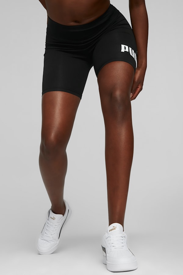 Essentials Logo Women's Short Leggings, Puma Black, extralarge