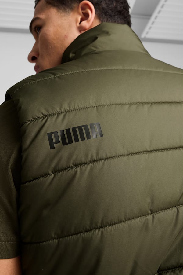 Essentials Padded Vest Men, Dark Olive, extralarge