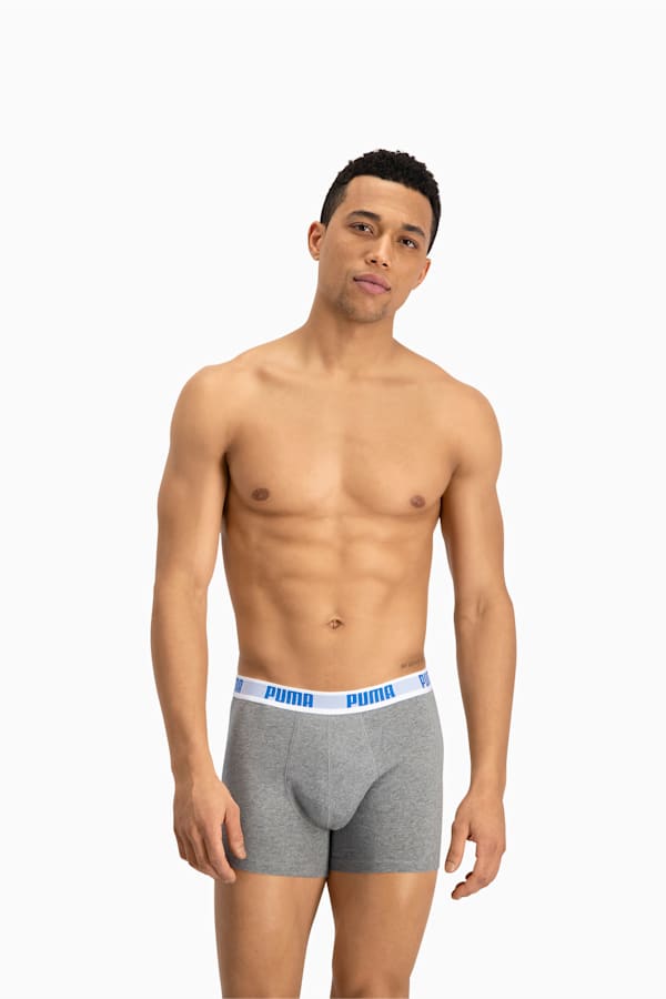 Basic Short Boxer  2 Pack, blue-grey, extralarge