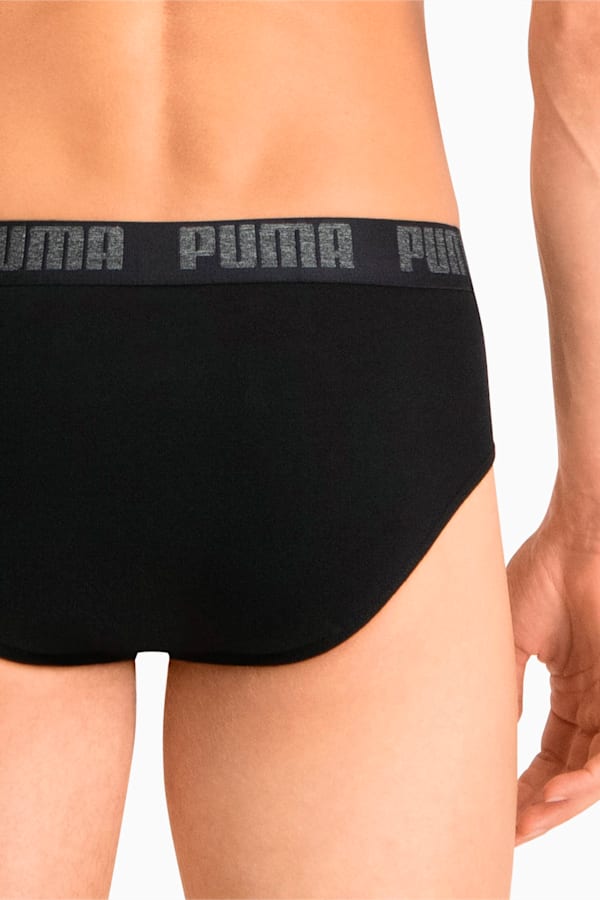 PUMA Basic Men's Briefs 2 Pack, black / black, extralarge