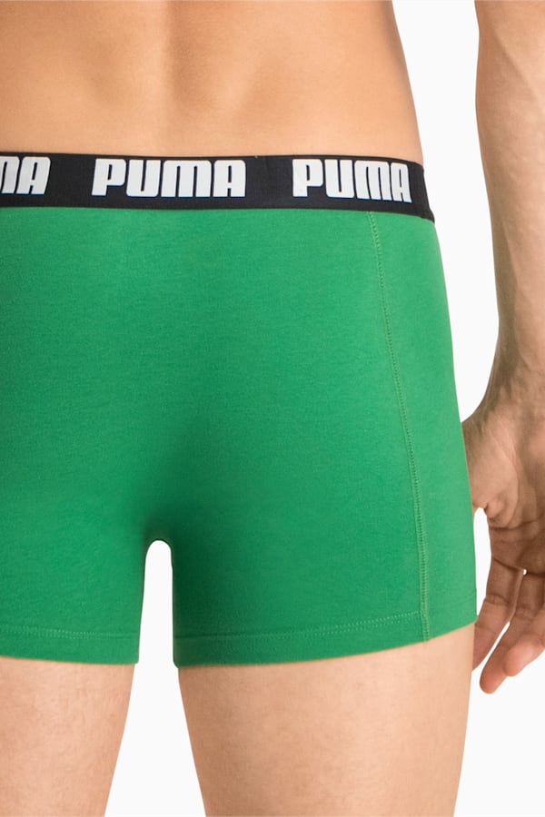 PUMA Basic Men's Boxers 2 Pack, amazon green, extralarge