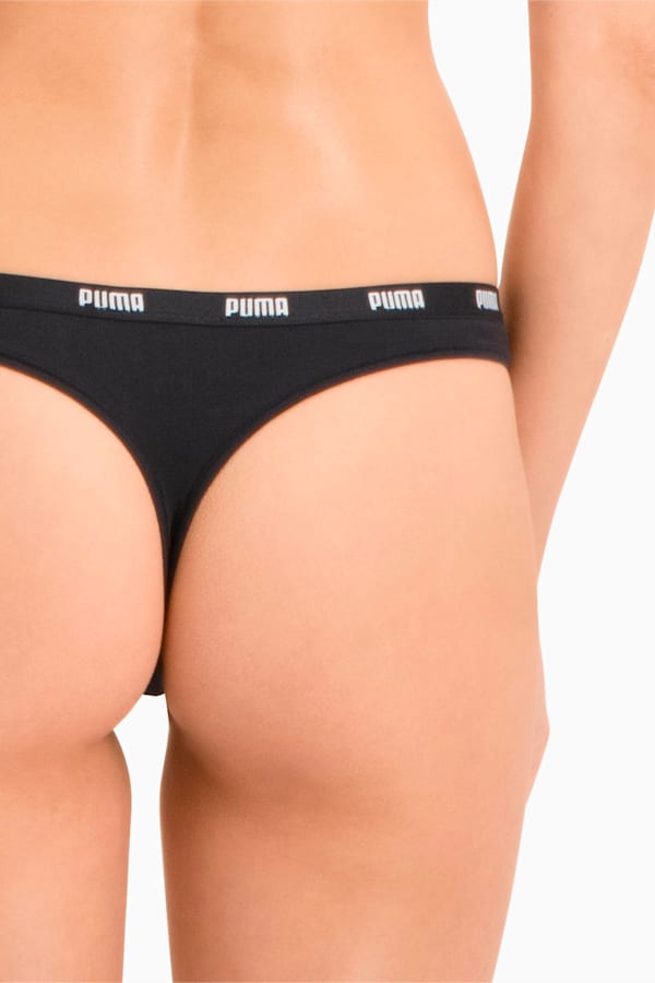 PUMA Women's String 3 Pack, black, extralarge