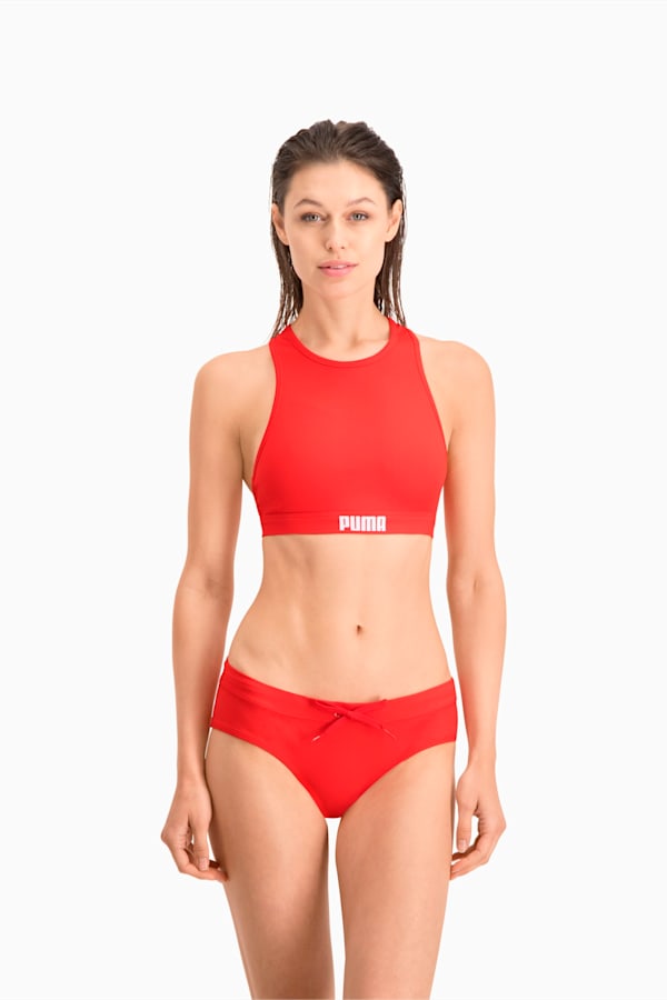 PUMA Swim Women's Racerback Top, red, extralarge