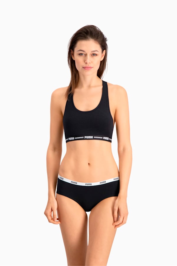 PUMA Women's Hipster 2 Pack, black, extralarge