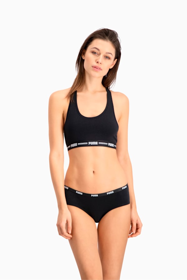 PUMA Women's Hipster 2 Pack, black, extralarge