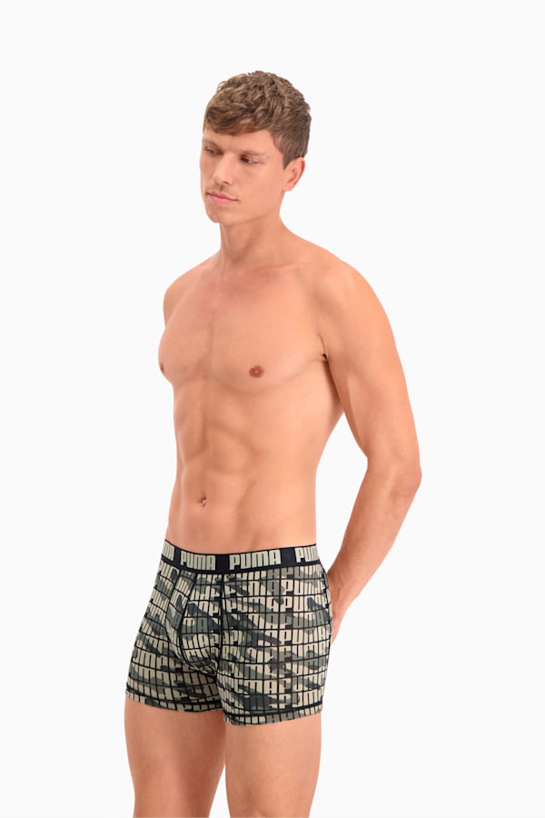 PUMA Men's Camo Boxer 2 pack, sand combo, extralarge-GBR