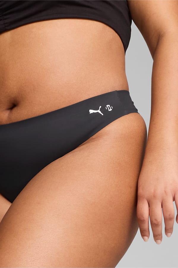 PUMA x Modibodi Seamfree Active Thong Light-Moderate, Black, extralarge