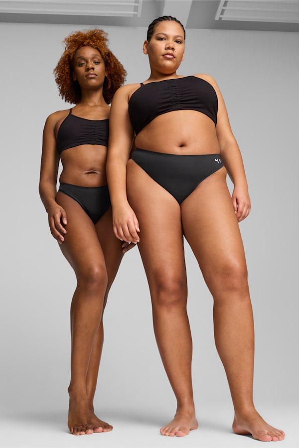 PUMA x Modibodi Seamfree Active Thong Light-Moderate, Black, extralarge
