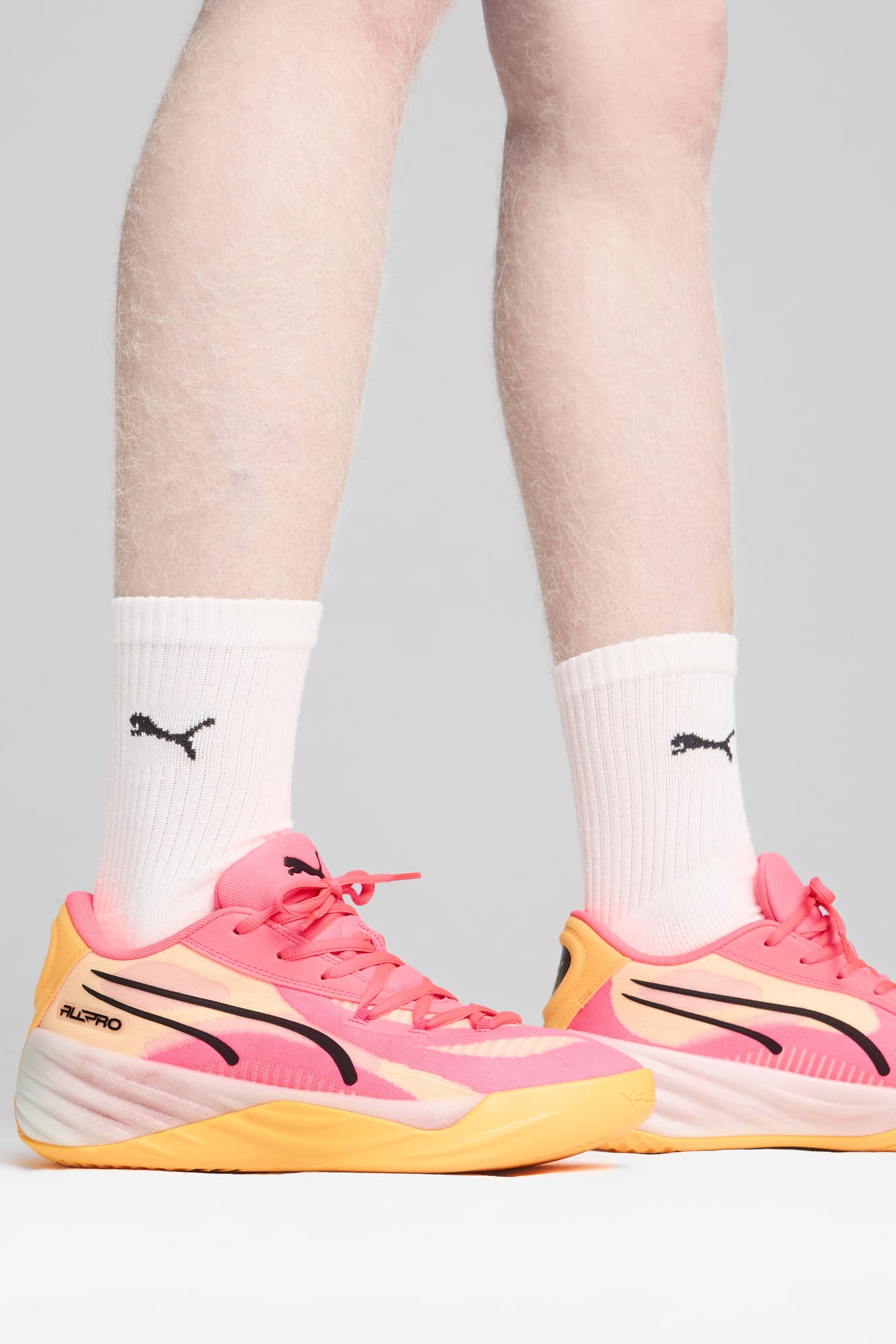 Pink pumas basketball clearance