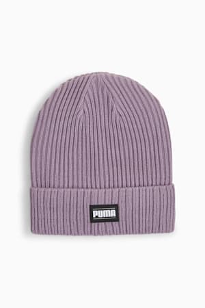 Classic Cuff Ribbed Beanie, Pale Plum, extralarge-GBR