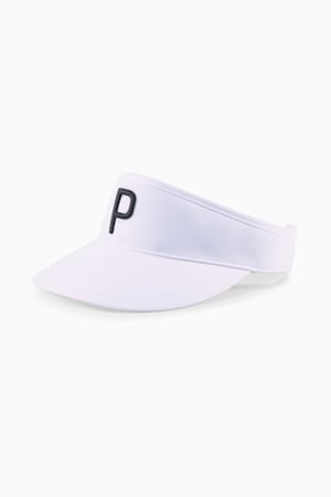 P Golf Visor Men, Bright White-Puma Black, extralarge-GBR