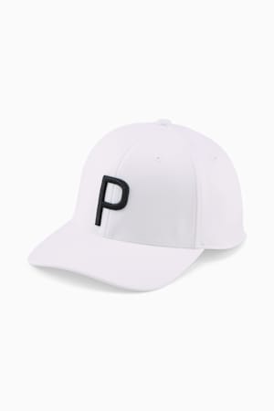 P Golf Cap, White Glow-PUMA Black, extralarge-GBR