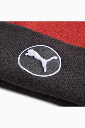 WRMLBL Men's Golf Removable Pom Beanie, Intense Red-PUMA Black, extralarge-GBR