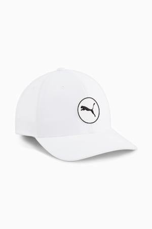 Circle Cat Tech Golf Cap, White Glow, extralarge-GBR