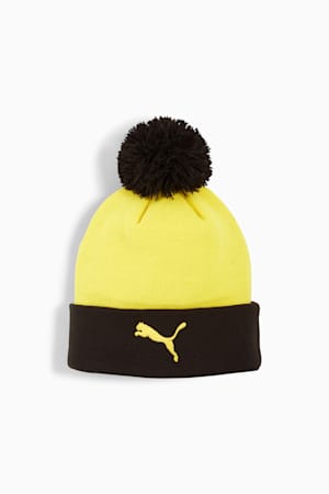Borussia Dortmund ftblESSENTIALS Pom Pom Beanie, Faster Yellow-PUMA Black, extralarge-GBR