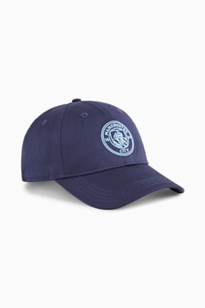 Manchester City ftblESSENTIALS Cap, PUMA Navy-Team Light Blue, extralarge-GBR