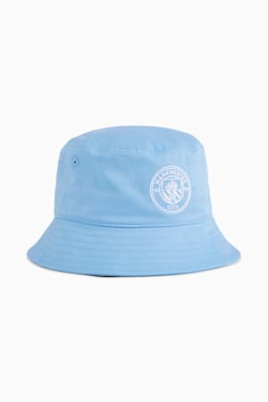 Manchester City ftblESSENTIALS Bucket Hat, Team Light Blue-PUMA White, extralarge-GBR