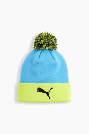 Manchester City Pom Pom Beanie Youth, Magic Blue-Yellow Glow, extralarge-GBR