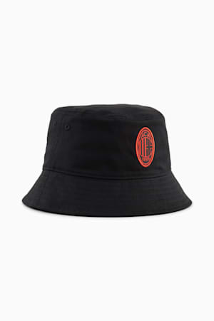 AC Milan ftblESSENTIALS Bucket Hat, PUMA Black-For All Time Red, extralarge-GBR