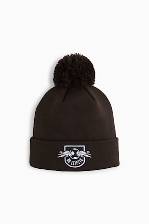 RB Leipzig ftblESSENTIALS Pom Pom Beanie, PUMA Black-PUMA White, extralarge-GBR