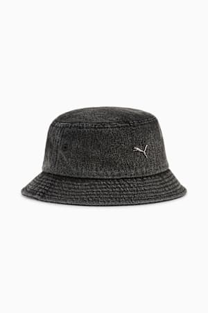 WARDROBE Essentials Metal PUMA CAT Bucket Hat, PUMA Black, extralarge-GBR