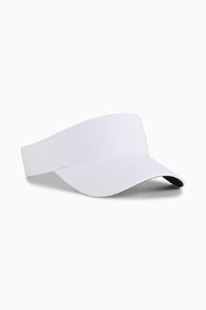Sport Golf Visor Women, White Glow-PUMA Black, extralarge-GBR