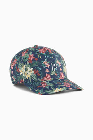 PUMA x PALM TREE CREW Floral Tech Golf Cap Men, Deep Navy, extralarge-GBR