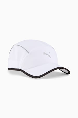 Runner Short Visor 5 Panel Cap, PUMA White, extralarge-GBR