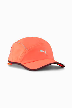 Runner Short Visor 5 Panel Cap, Glowing Red, extralarge-GBR