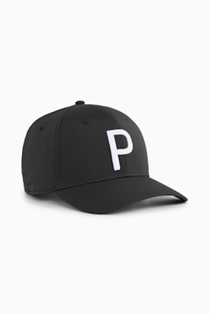 Heritage P Tech Golf Cap Men, PUMA Black-White Glow, extralarge-GBR