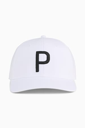 Heritage P Tech Golf Cap Men, White Glow-PUMA Black, extralarge-GBR