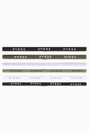 PUMA x HYROX Hairbands (6-Pack), PUMA Black, extralarge-GBR