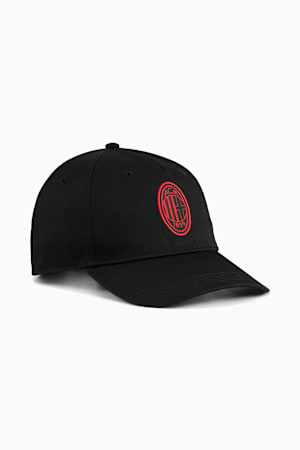 AC Milan Essentials Cap Unisex, PUMA Black-For All Time Red, extralarge-GBR