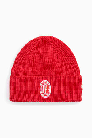 AC Milan Essentials Beanie, For All Time Red-PUMA White, extralarge-GBR