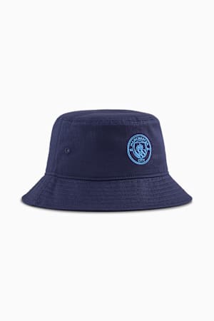 Manchester City Essentials Bucket Hat, PUMA Navy-Team Light Blue, extralarge-GBR