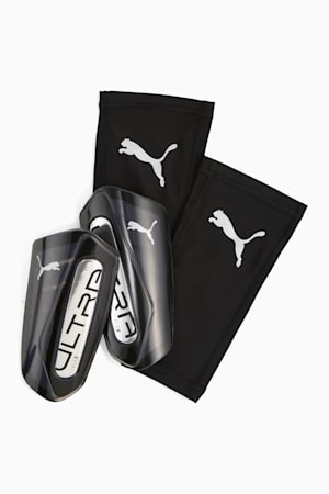 ULTRA Flex Football Sleeves Shinguards, PUMA Black-PUMA Silver, extralarge-GBR