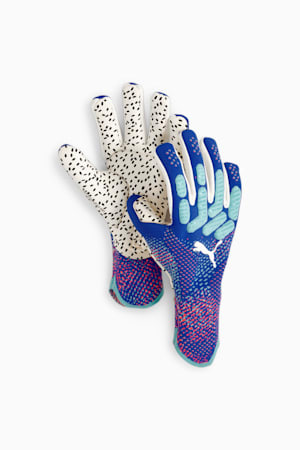 FUTURE Ultimate NC Goalkeeper Gloves, Bluemazing-Sunset Glow-Electric Peppermint, extralarge-GBR