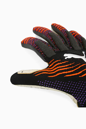 FUTURE Ultimate NC Football Goalkeeper Gloves, PUMA Black-Glowing Red-Purple Glimmer, extralarge-GBR