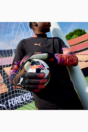 FUTURE Ultimate NC Football Goalkeeper Gloves, PUMA Black-Glowing Red-Purple Glimmer, extralarge-GBR
