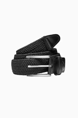 Braided Weave Men's Golf Belt, PUMA Black, extralarge-GBR