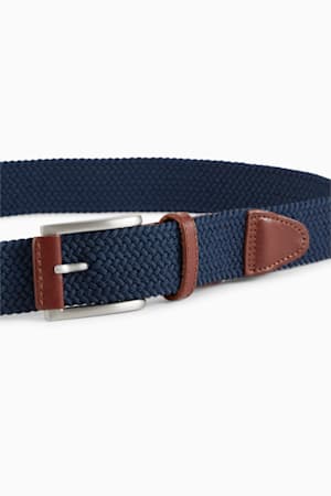 Braided Weave Men's Golf Belt, Deep Navy, extralarge-GBR