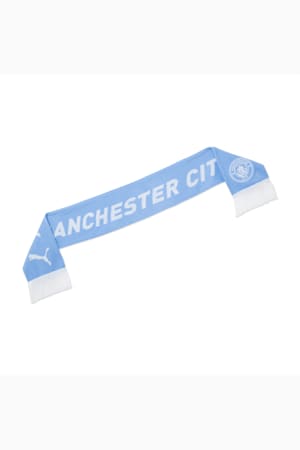 Manchester City ftblESSENTIALS Scarf, Team Light Blue-PUMA White, extralarge-GBR