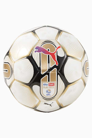 PUMA Orbita 6 EFL MS Football, PUMA White-Gold-PUMA Black, extralarge-GBR