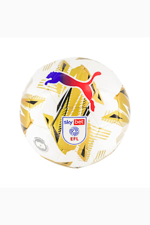 Orbita 6 Sky Bet EFL Football, PUMA White-Gold-PUMA Black, extralarge-GBR