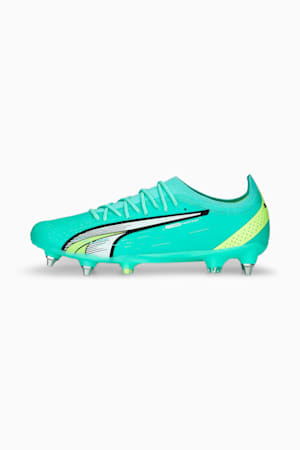 ULTRA ULTIMATE MxSG Football Boots Adults, Electric Peppermint-PUMA White-Fast Yellow, extralarge-GBR