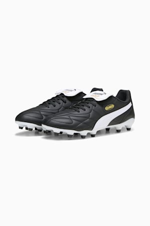 KING TOP FG/AG Football Boots Unisex, PUMA Black-PUMA White-PUMA Gold, extralarge-GBR