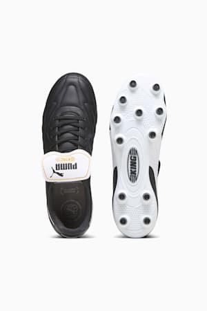 KING TOP FG/AG Football Boots Unisex, PUMA Black-PUMA White-PUMA Gold, extralarge-GBR