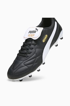 KING TOP FG/AG Football Boots Unisex, PUMA Black-PUMA White-PUMA Gold, extralarge-GBR