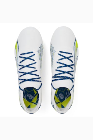 ULTRA ULTIMATE Christian Pulisic FG/AG Football Boots, PUMA White-Lime Smash-Clyde Royal, extralarge-GBR